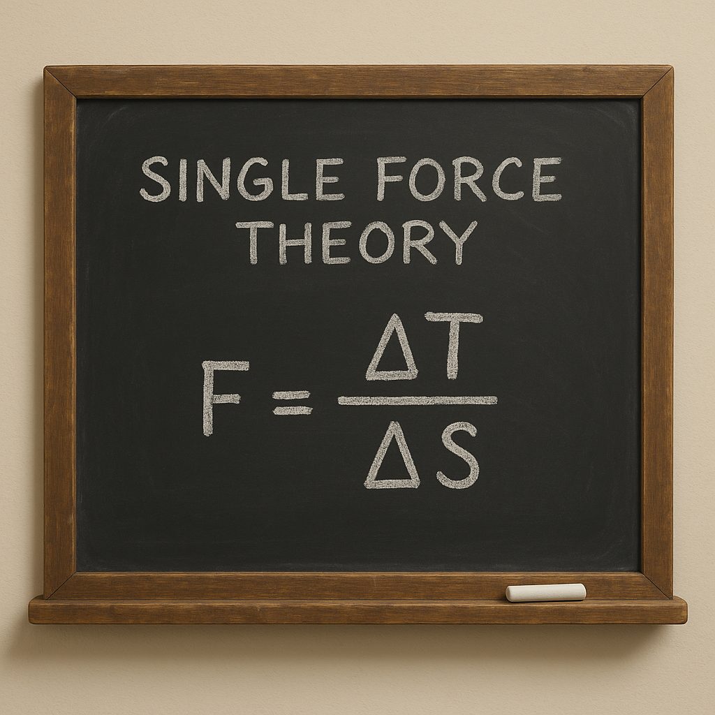 Single Force Theory: A Simpler Way to See Everything